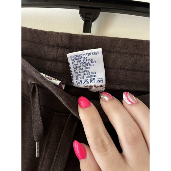 Vtg Women’s Triple Five Soul Sweatpants L Brown Y2K 2000s Logo Streetwear 555 - Picture 3 of 7